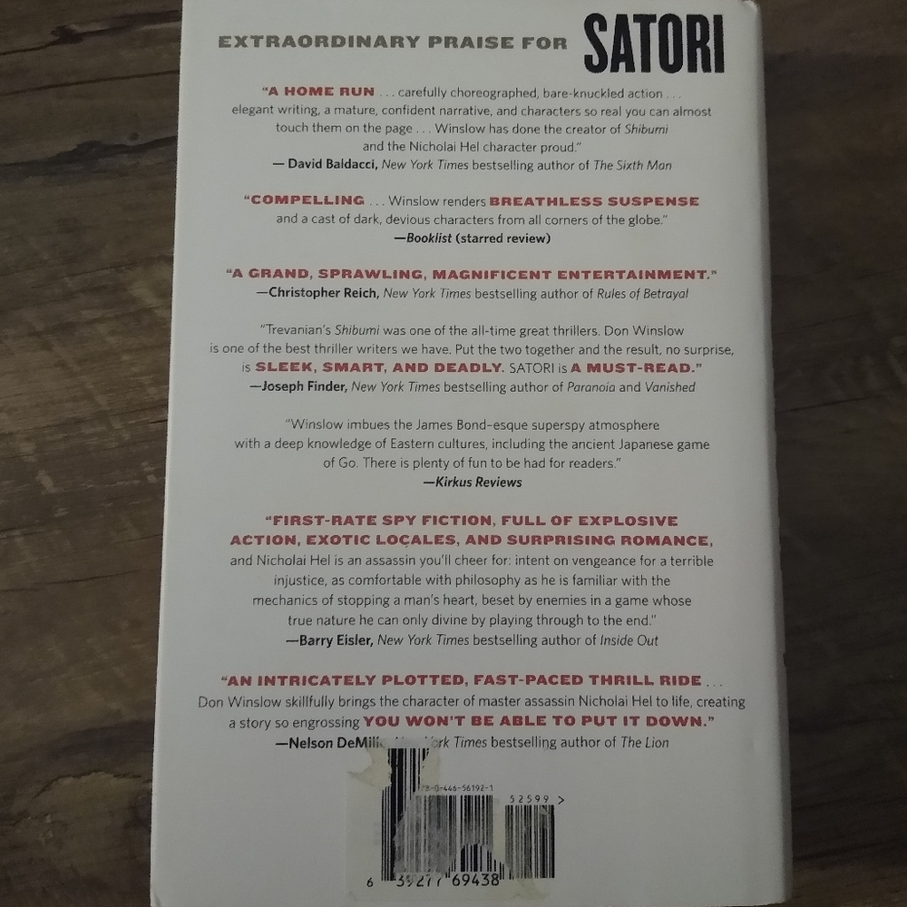 Satori by Don Winslow GUC hardback book - Picture 6 of 7